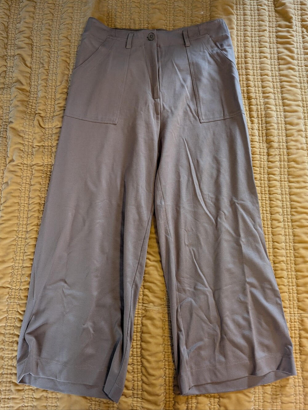 Max Studio London Cropped Wide Leg Trousers